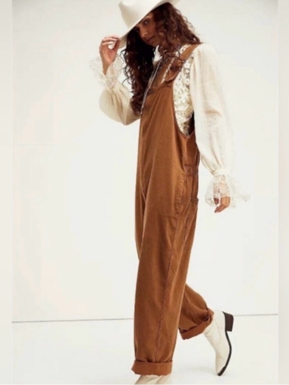 We The Free Hunter Khaki Oversized overalls